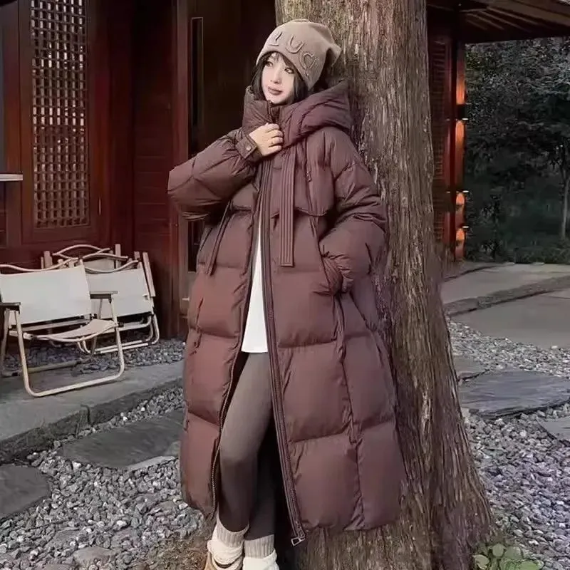 Winter Hooded Stand Collar Warm Coats