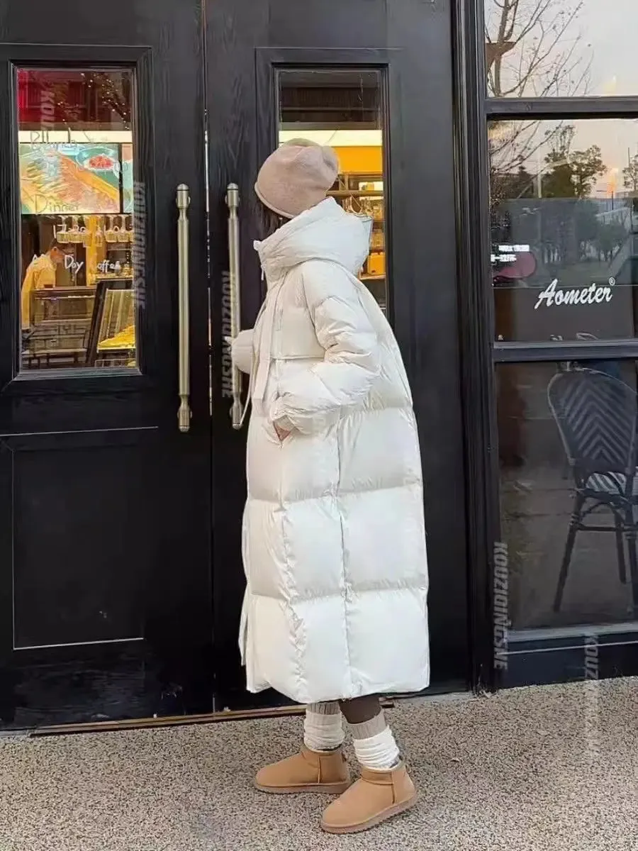 Winter Hooded Stand Collar Warm Coats