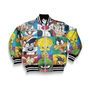 Women Looney Collage Bomber
