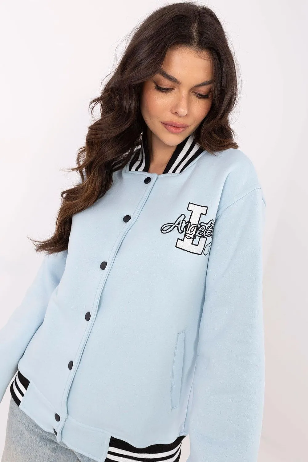 Women's Casual Bomber Jacket with Stylish Accents