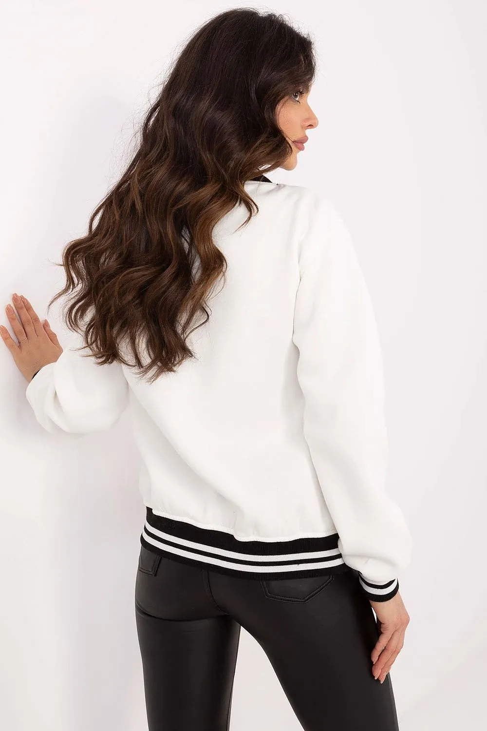Women's Casual Bomber Jacket with Stylish Accents