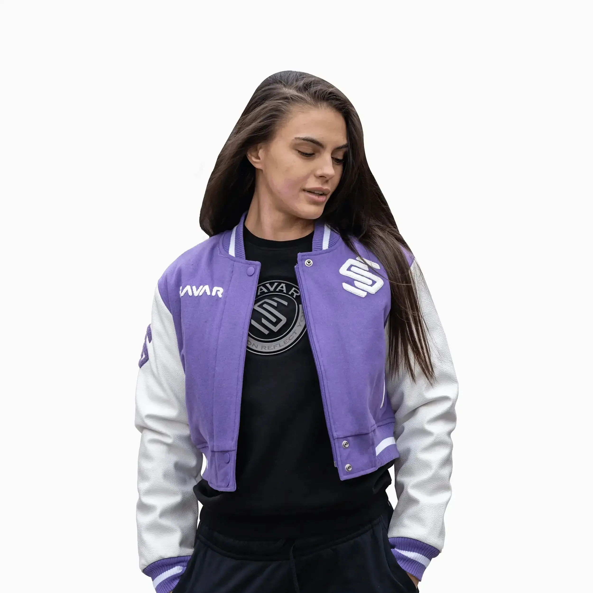 Women's Circle Wool Varsity Jacket