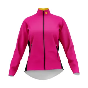 Womens Hi Vis Pink Tor Winter Cycling Jacket