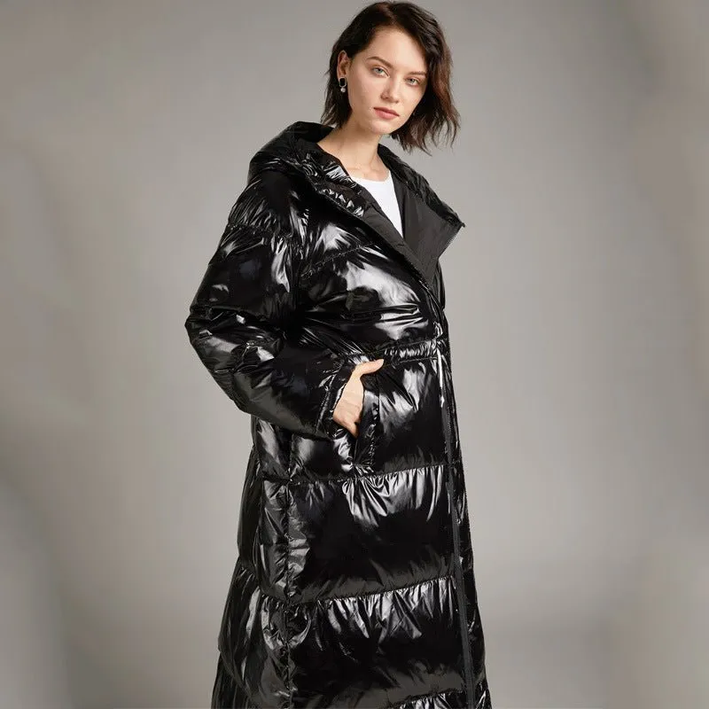 Womens Long Puffer Coat Down Jacket