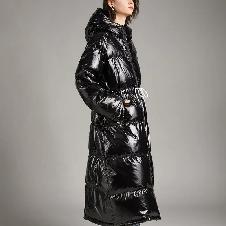 Womens Long Puffer Coat Down Jacket