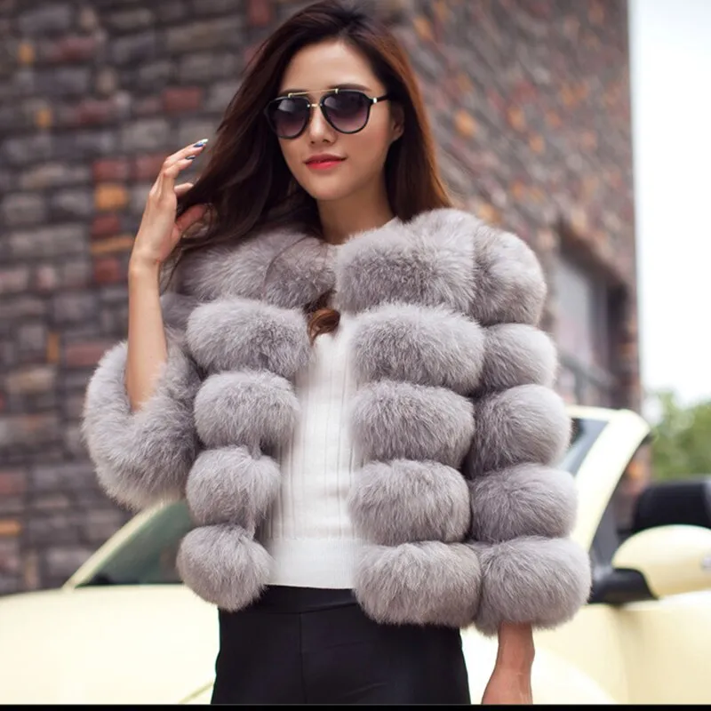 Women's New Fashion Faux Fur Winter Coat