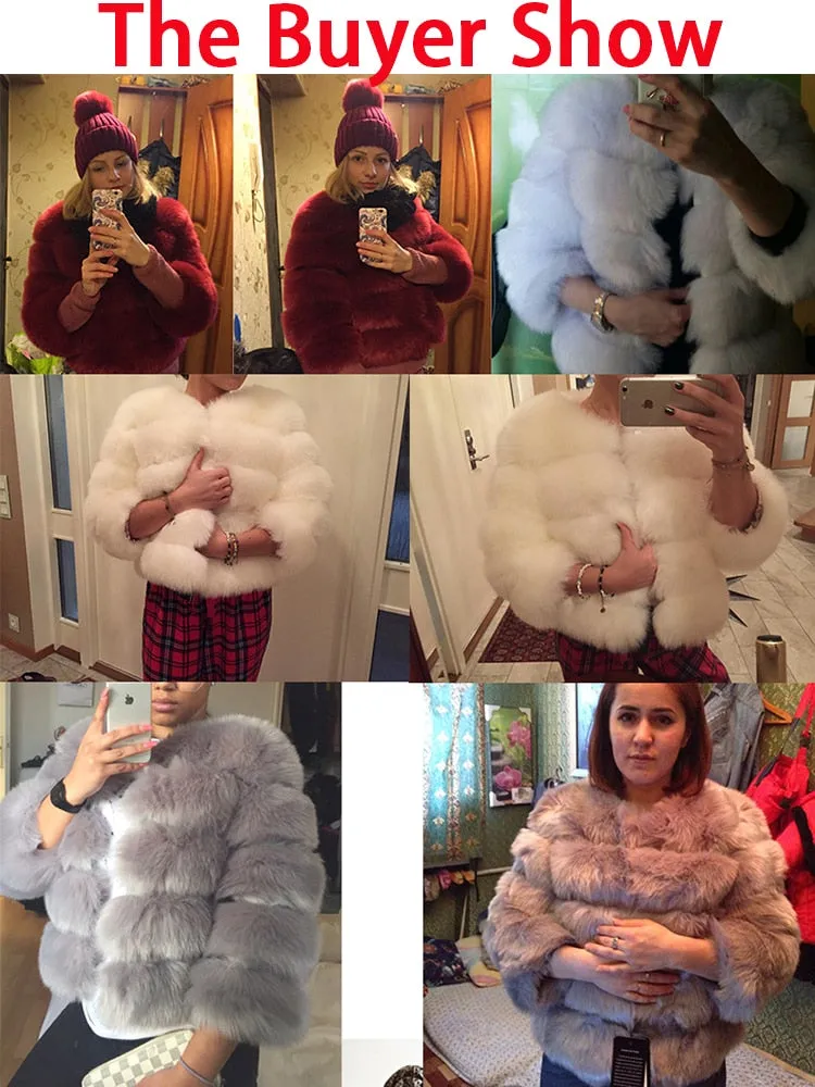 Women's New Fashion Faux Fur Winter Coat