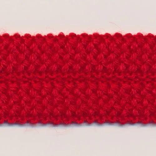 Wool Knit Binder Tape #17 Red