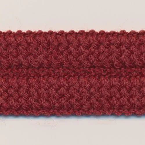 Wool Knit Binder Tape #19 Dark Red