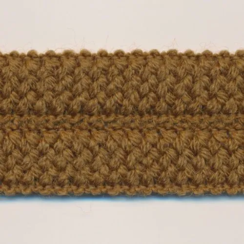 Wool Knit Binder Tape #5 Light Brown