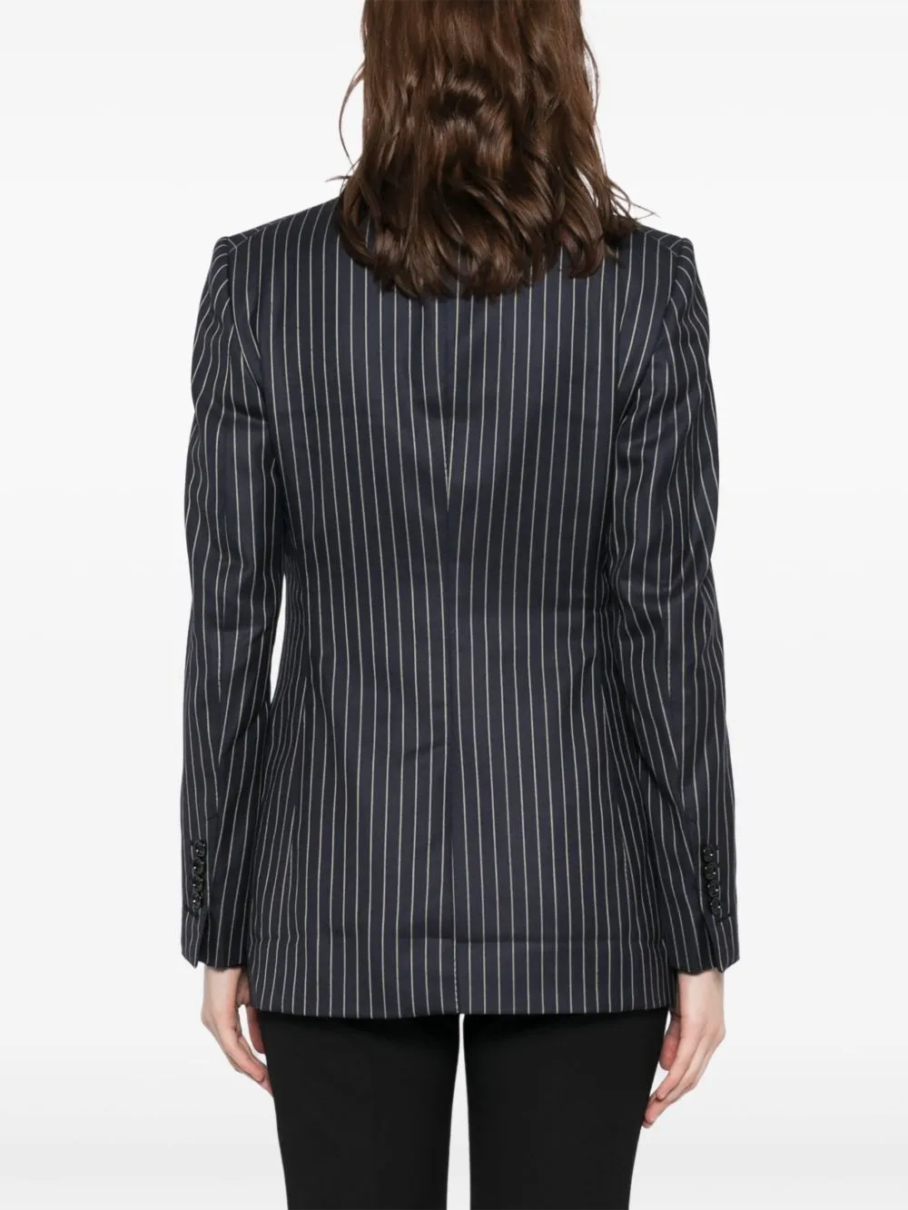 Wool single-breasted blazer jacket