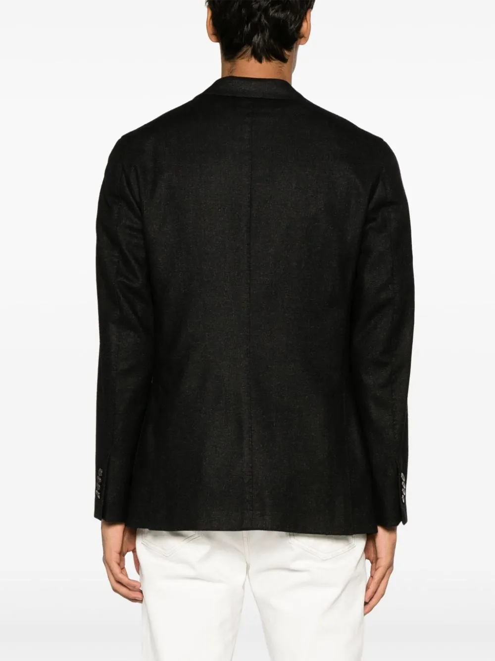 Wool single-breasted jacket