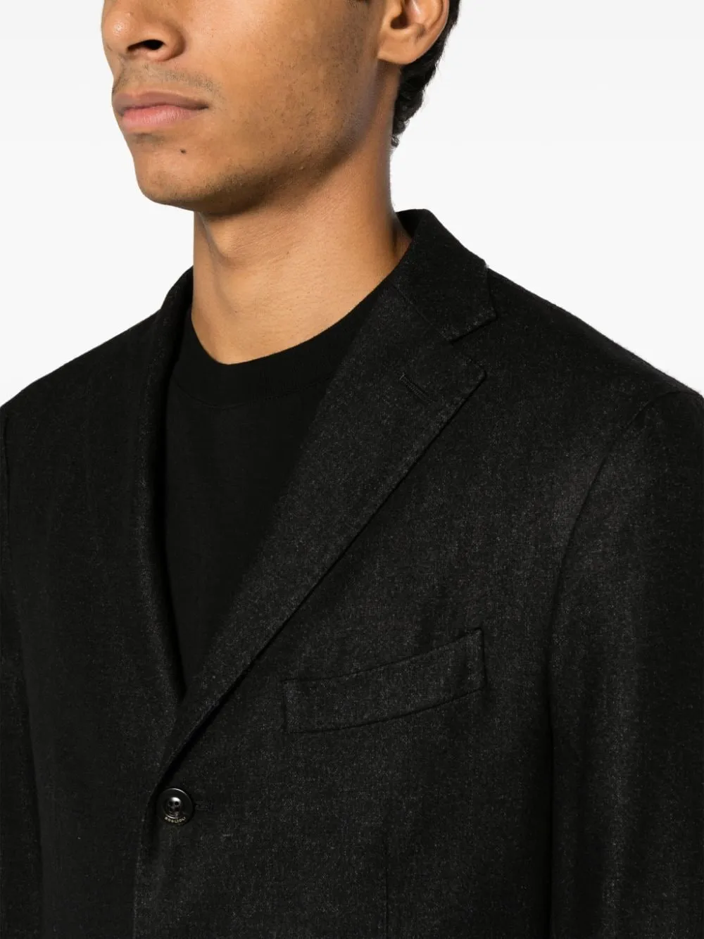 Wool single-breasted jacket