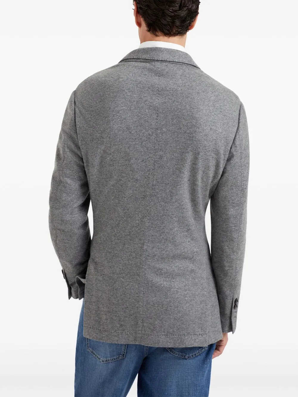 Wool single-breasted jacket