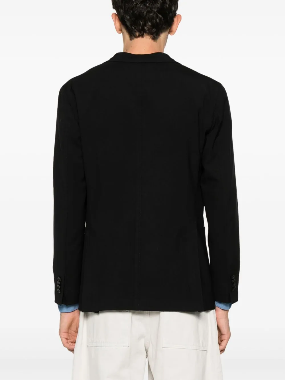 Wool single-breasted jacket