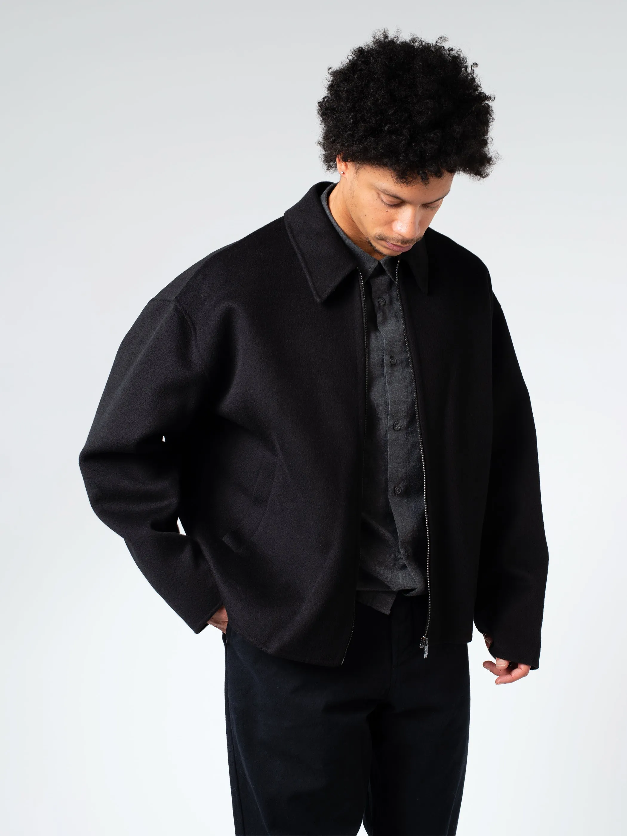 Wool Zipper Jacket