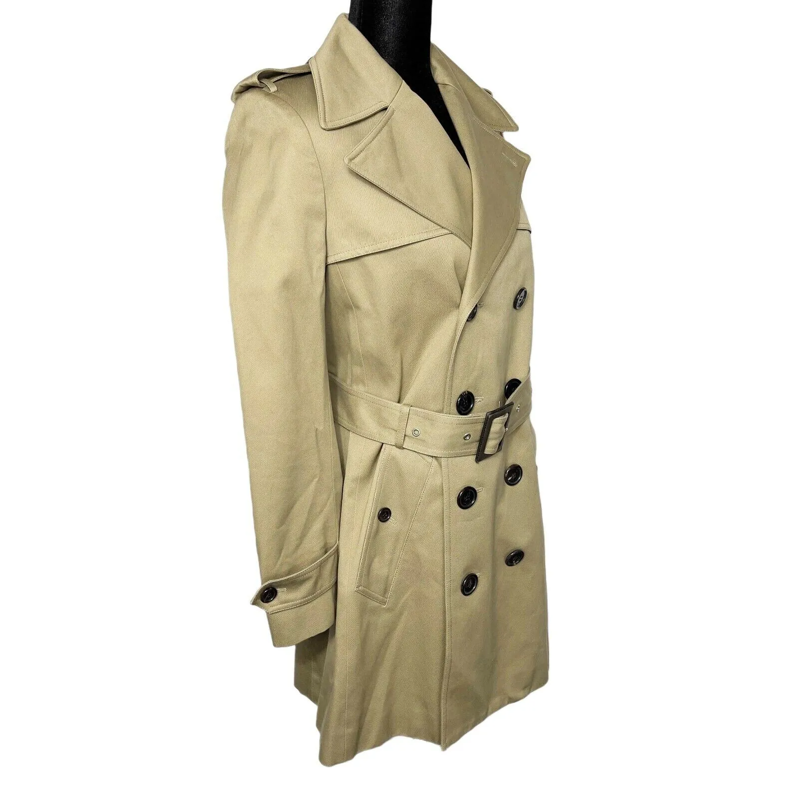 YSL - Saint Laurent - Runway Classic 6 Button Trench Coat - Belted - US 4 - 36