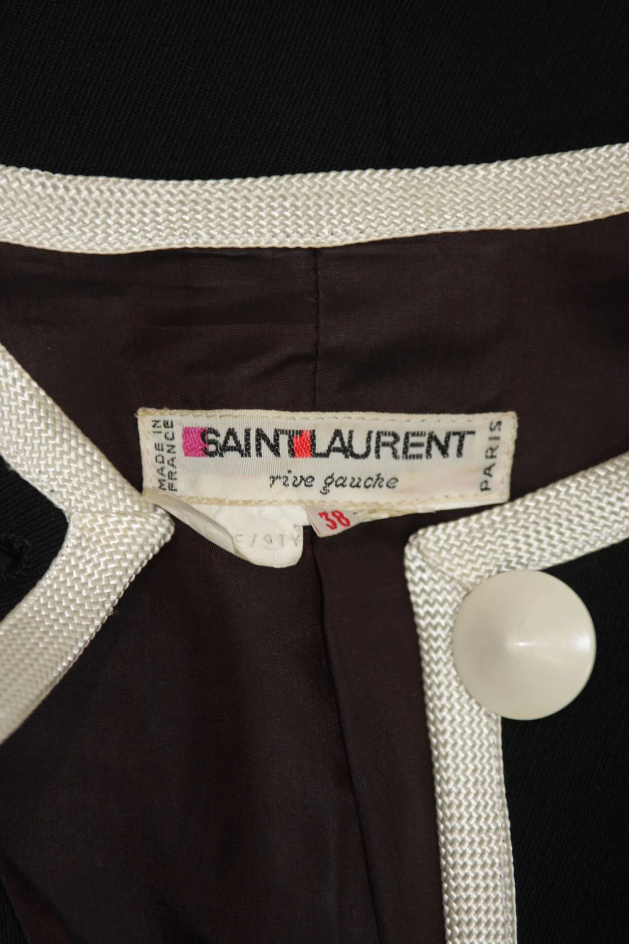 YVES SAINT LAURENT Asian Inspired Jacket Size 38