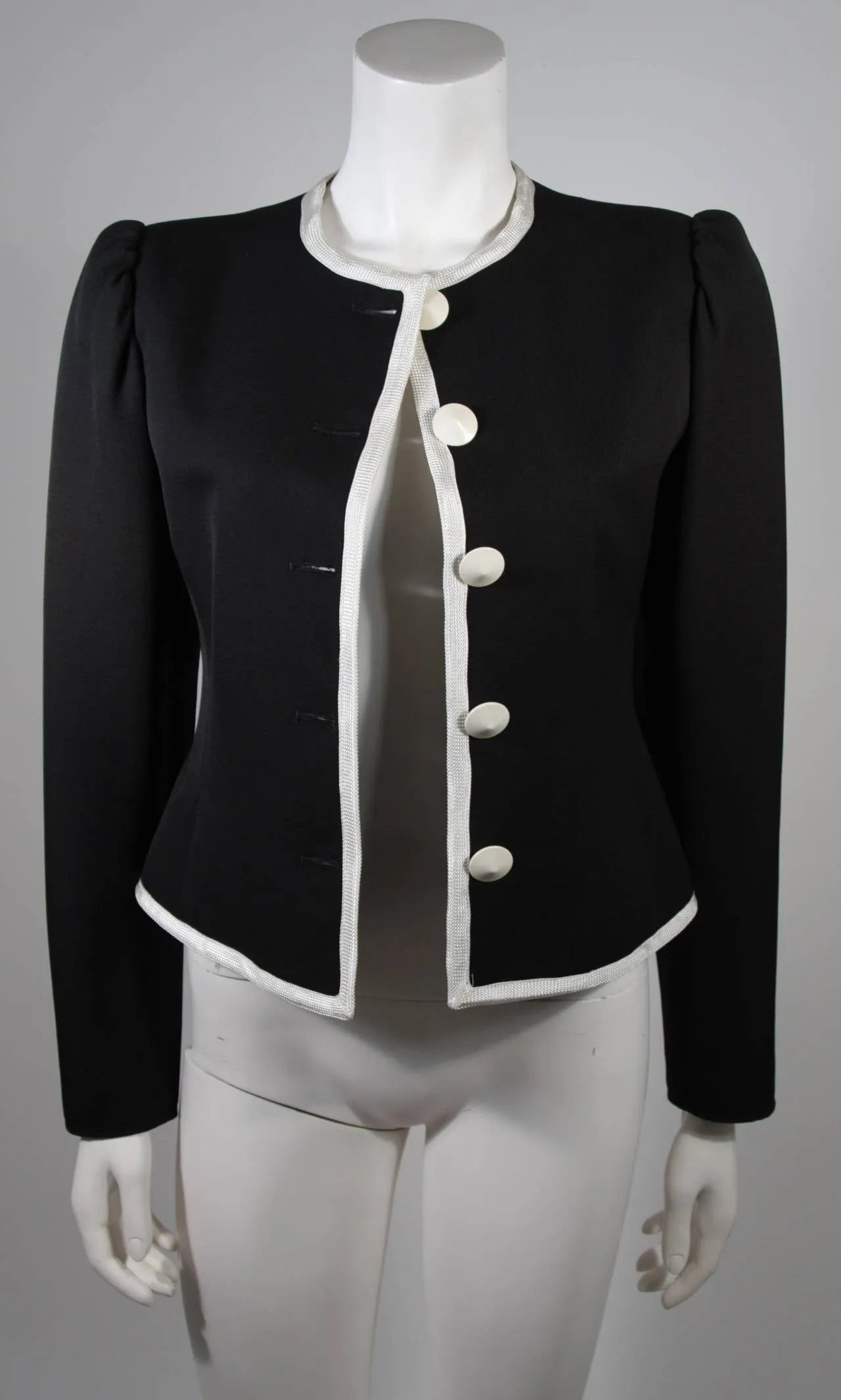 YVES SAINT LAURENT Asian Inspired Jacket Size 38