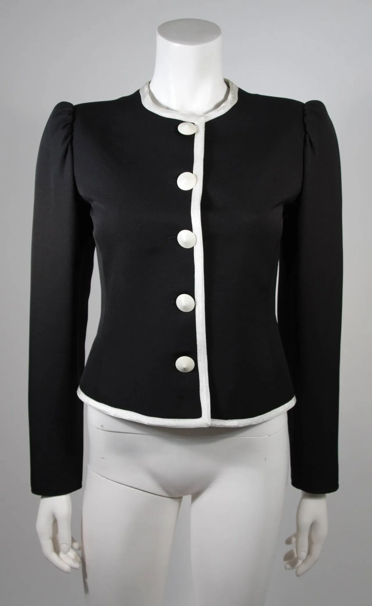 YVES SAINT LAURENT Asian Inspired Jacket Size 38