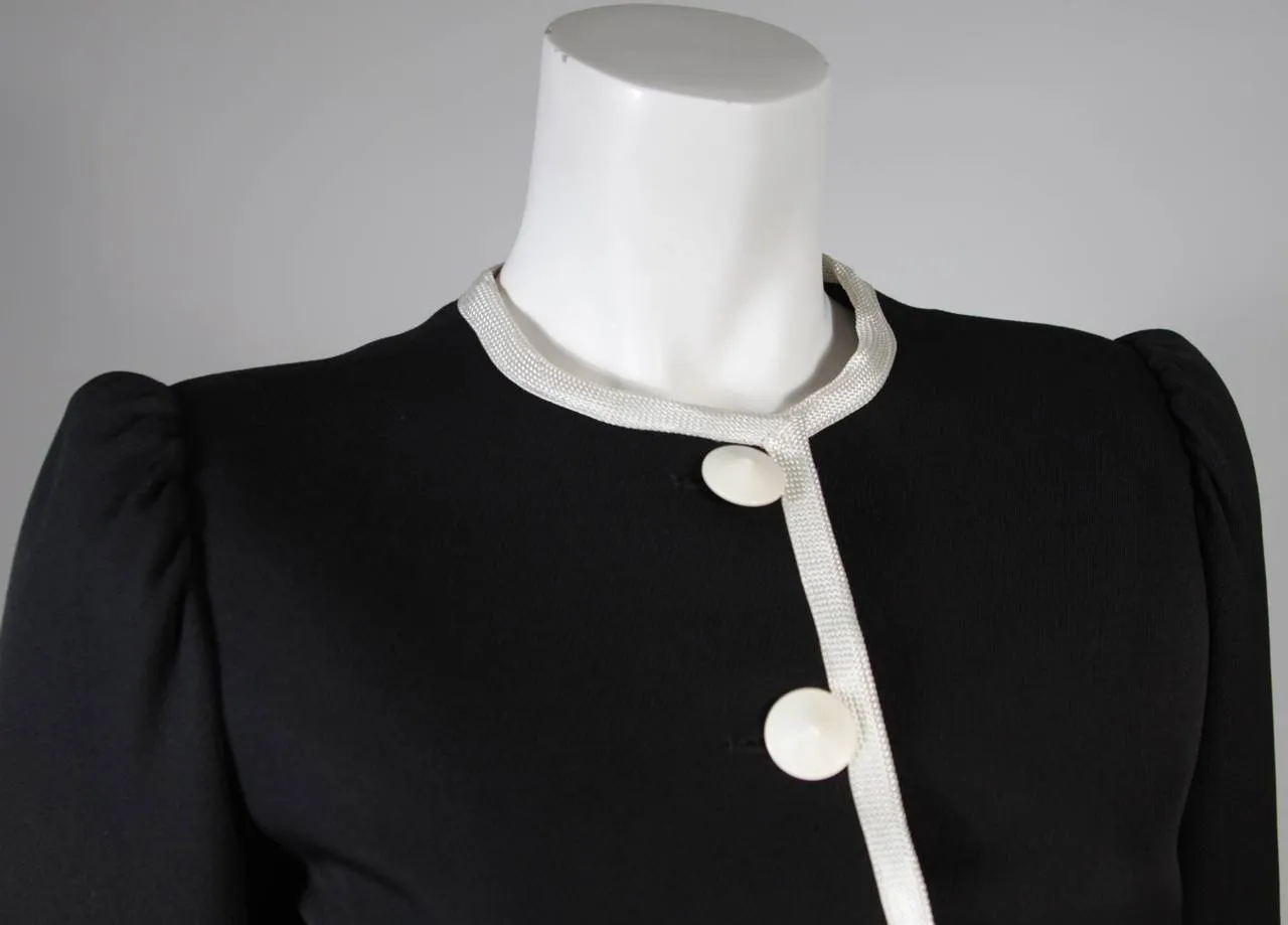YVES SAINT LAURENT Asian Inspired Jacket Size 38