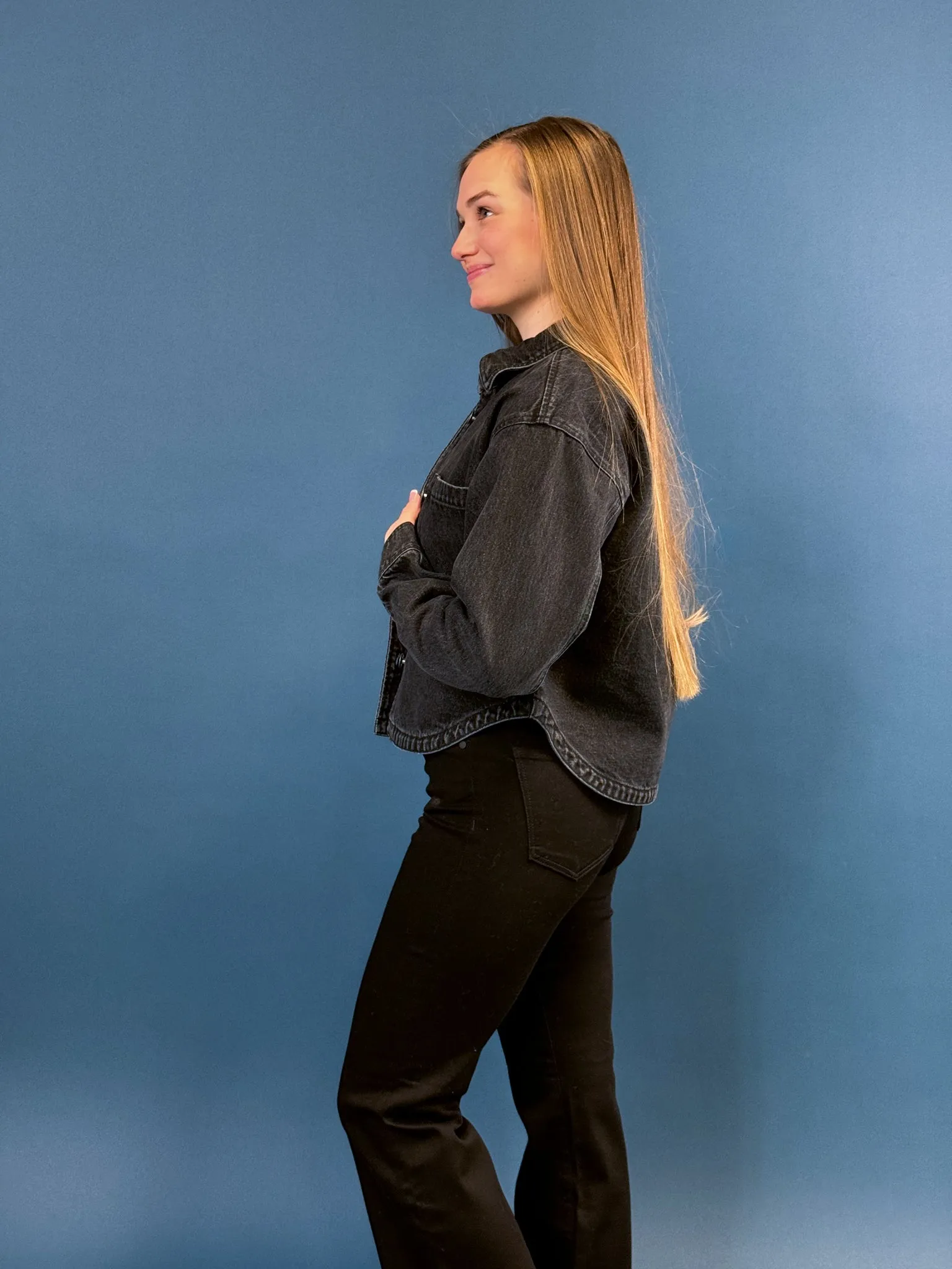 Z Supply Cropped Denim Jacket