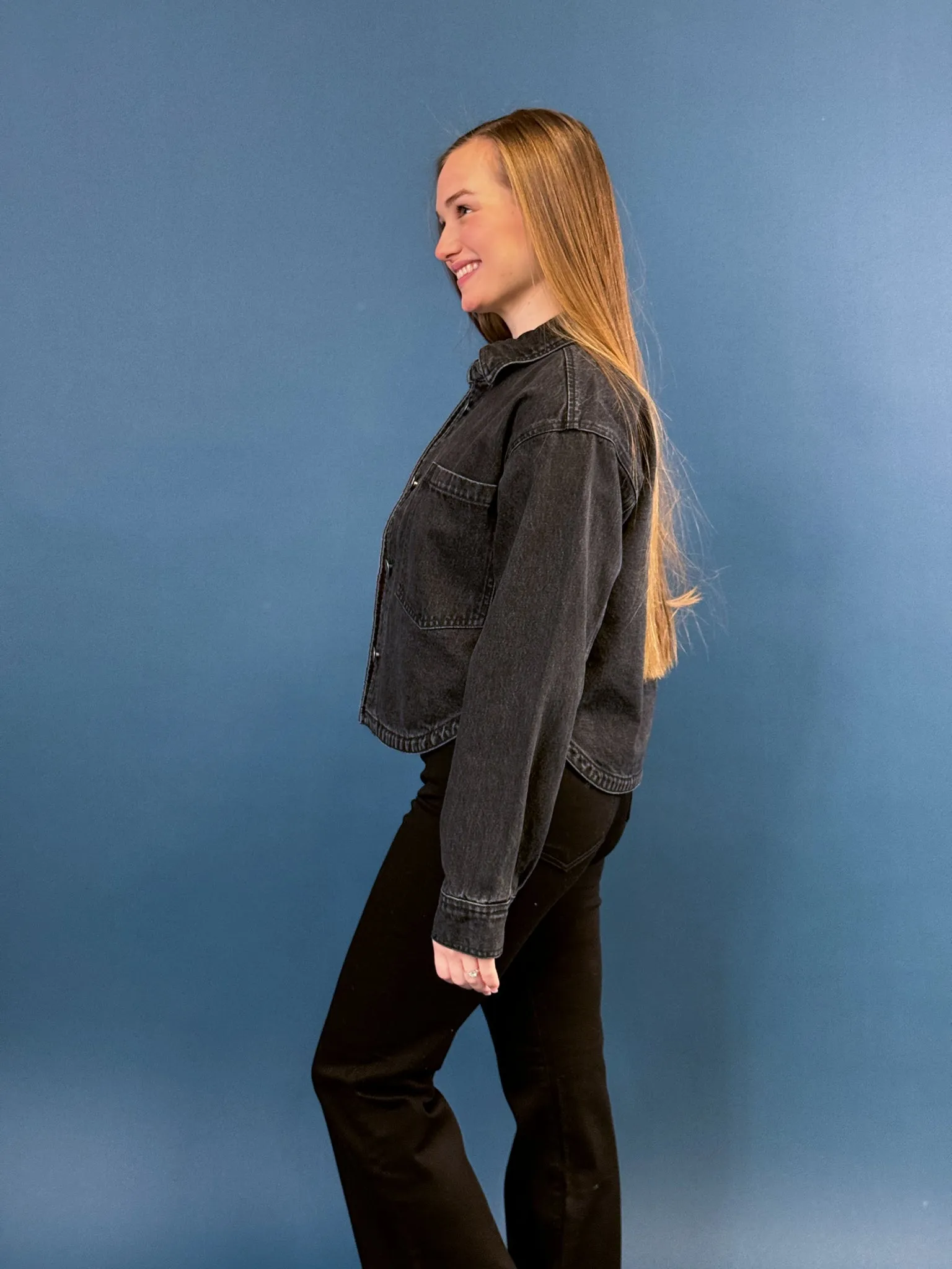 Z Supply Cropped Denim Jacket