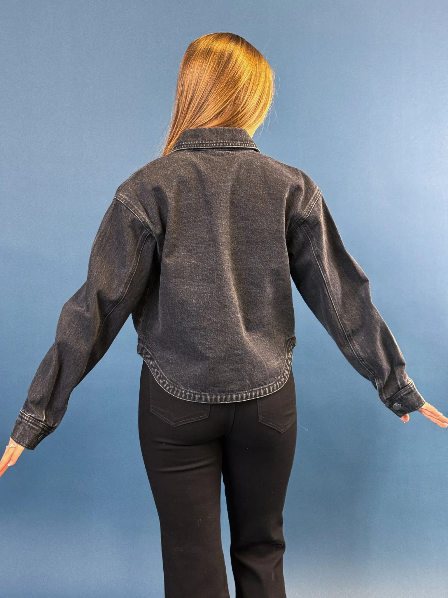 Z Supply Cropped Denim Jacket
