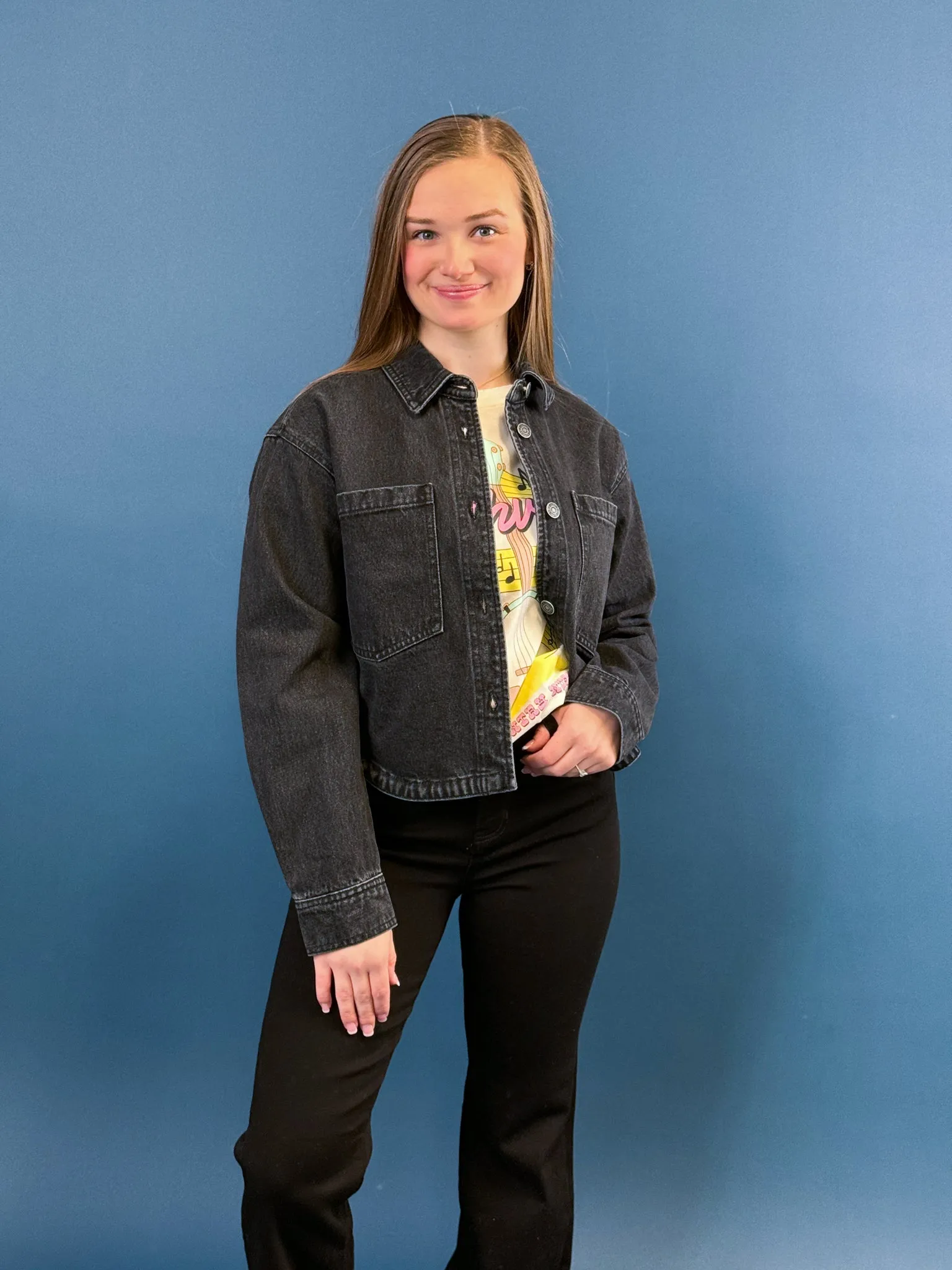 Z Supply Cropped Denim Jacket