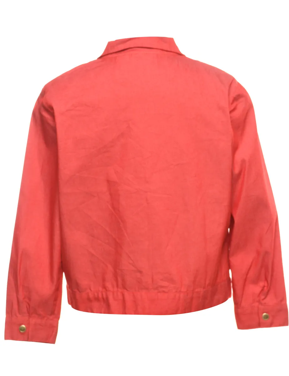 Zip Front Denim Jacket - S