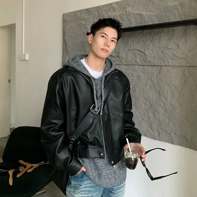 Zipper Leather Jacket